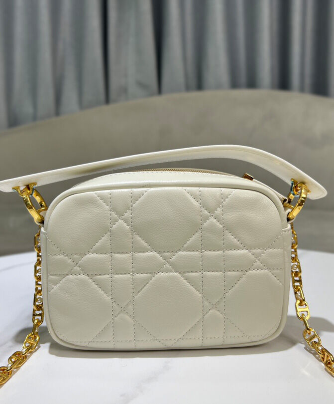 Christian Dior Small Dior Caro Top Handle Camera Bag